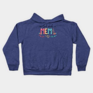 So God Made A Mema Happy Mother's Day Kids Hoodie